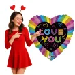 balon foliowy serce love neon grabo 18 hrt