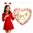 balon foliowy serce love zloty brokat qualatex 18 hrt