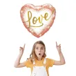 balon foliowy serce love zloty brokat qualatex 18 hrt