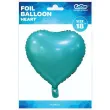 balon foliowy serce matowe turkusowy godan 18 hrt