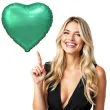 balon foliowy serce matowe zielony godan 18 hrt