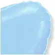 balon foliowy serce metaliczne niebieski jasny flexmetal 18 hrt