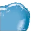 balon foliowy serce niebieski chrom qualatex 18 hrt