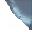 balon foliowy serce niebieski stalowy satynowy flexmetal 18 hrt