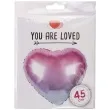 balon foliowy serce ombre fioletowo rozowy arpex 18 hrt