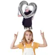 balon foliowy serce otwarte ramka do zdjec srebrny folat 24 hrt