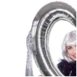 balon foliowy serce otwarte ramka do zdjec srebrny folat 24 hrt