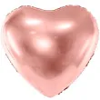 balon foliowy serce rozowe zloto partydeco 24 hrt