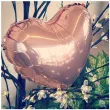 balon foliowy serce rozowe zloto qualatex 9 hrt