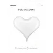 balon foliowy serce satynowe bialy partydeco 29 hrt