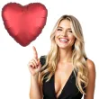 balon foliowy serce satynowe czerwony amscan 17 hrt