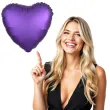 balon foliowy serce satynowe fioletowy amscan 17 hrt