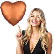 balon foliowy serce satynowe miedziany amscan 17 hrt