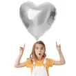 balon foliowy serce srebrny folat 18 hrt