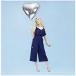 balon foliowy serce srebrny partydeco 24 hrt