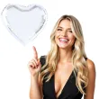 balon foliowy serce srebrny partypal 18 hrt
