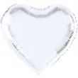 balon foliowy serce srebrny partypal 18 hrt
