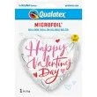 balon foliowy serce valentines day w bieli qualatex 18 hrt