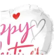balon foliowy serce valentines day w bieli qualatex 18 hrt