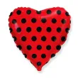 balon foliowy serce w kropki czerwone godan 18 hrt