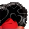 balon foliowy serce z kokarda qualatex 36 hrt