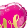 balon foliowy serce z love rozowy qualatex 18 hrt