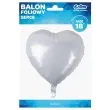 balon foliowy serduszko bialy metalik godan 18 hrt