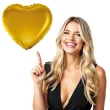 balon foliowy serduszko zloty satynowy godan 18 hrt