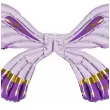 balon foliowy skrzydla motyla fioletowy matowy partydeco 40 shp