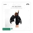 balon foliowy skrzydla nietoperza czarny matowy partydeco 33 shp