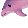 balon foliowy slodki delfin rozowy flexmetal 24 shp