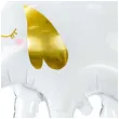 balon foliowy slon ze zlotym uchem bialy partydeco 40 shp