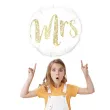 balon foliowy slubny mrs bialy partypal 18 rnd