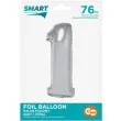 balon foliowy smart cyfra 1 srebrny godan 30 dgt