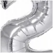 balon foliowy smart cyfra 2 srebrny godan 30 dgt