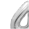 balon foliowy smart cyfra 4 stojaca srebrny godan 28 dgt