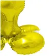 balon foliowy smart cyfra 4 stojaca zloty godan 28 dgt