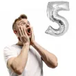 balon foliowy smart cyfra 5 srebrny godan 30 dgt