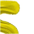 balon foliowy smart cyfra 5 stojaca zloty godan 28 dgt