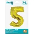 balon foliowy smart cyfra 5 zloty godan 30 dgt