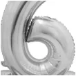balon foliowy smart cyfra 6 stojaca srebrny godan 28 dgt