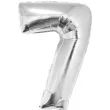 balon foliowy smart cyfra 7 srebrny godan 30 dgt