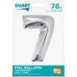 balon foliowy smart cyfra 7 srebrny godan 30 dgt