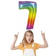 balon foliowy smart cyfra 7 teczowy godan 30 dgt
