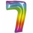 balon foliowy smart cyfra 7 teczowy godan 30 dgt