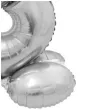 balon foliowy smart cyfra 8 stojaca srebrny godan 28 dgt