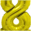 balon foliowy smart cyfra 8 stojaca zloty godan 28 dgt