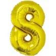 balon foliowy smart cyfra 8 zloty godan 30 dgt
