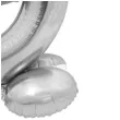 balon foliowy smart cyfra 9 stojaca srebrny godan 28 dgt