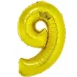 balon foliowy smart cyfra 9 zloty godan 30 dgt